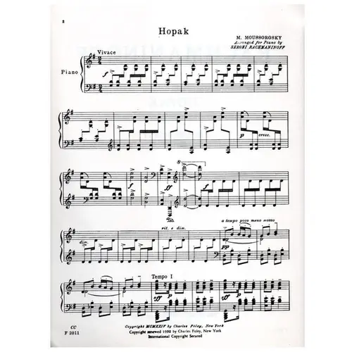 Hopak - piano solo