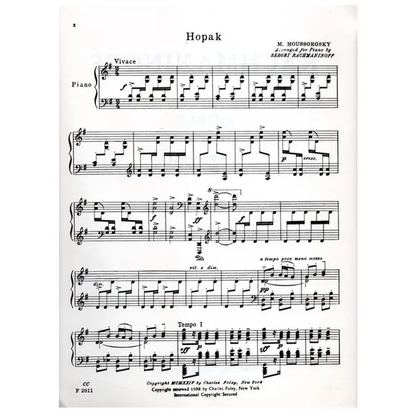 Hopak - piano solo