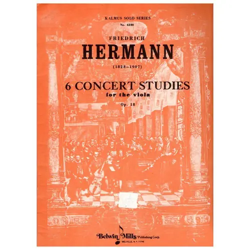 6 Concert Studies for the viola op. 18