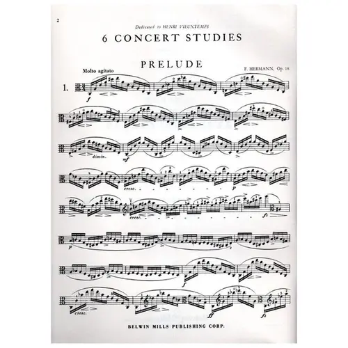 6 Concert Studies for the viola op. 18