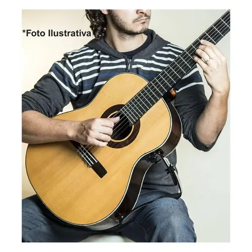 Suporte ergonômico para violão Pompeo Classic preto - maior destro