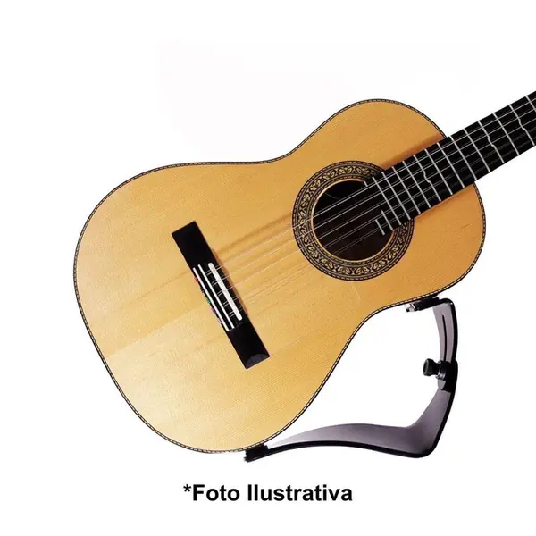Suporte ergonômico para violão Pompeo Classic preto - maior destro