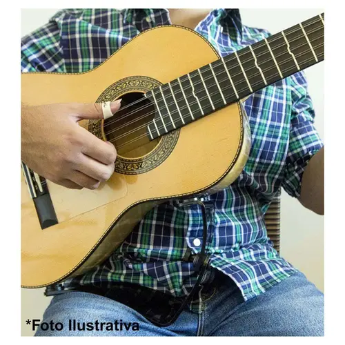 Suporte ergonômico para violão Pompeo Classic preto - menor destro