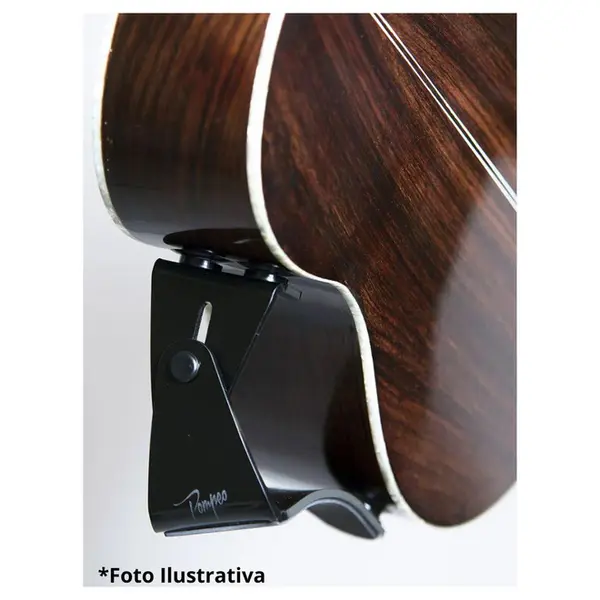 Suporte ergonômico para violão Pompeo Classic preto - menor destro