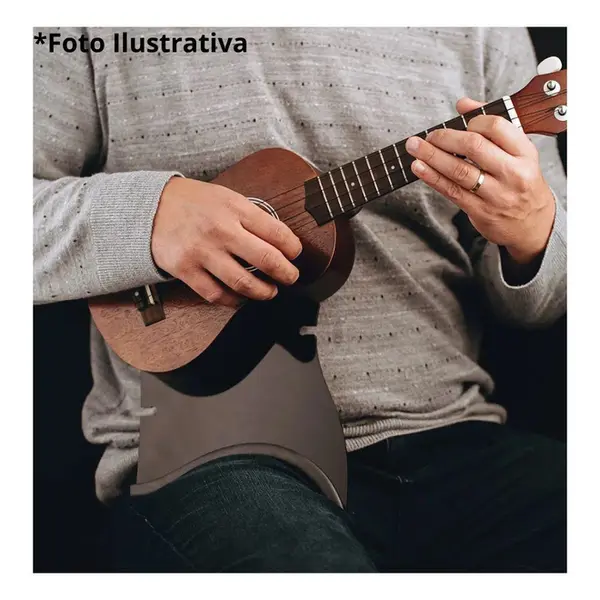 Suporte ergonômico para violão Pompeo flat preto - menor