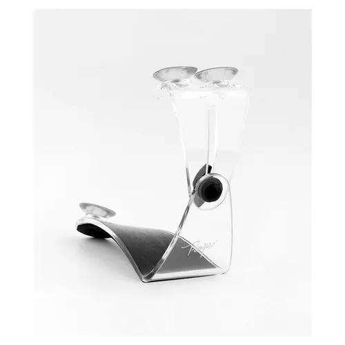 Suporte ergonômico para violão Pompeo Classic transparente - maior destro