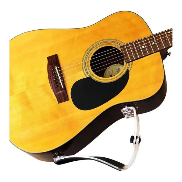 Suporte ergonômico para violão Pompeo Classic transparente - maior destro