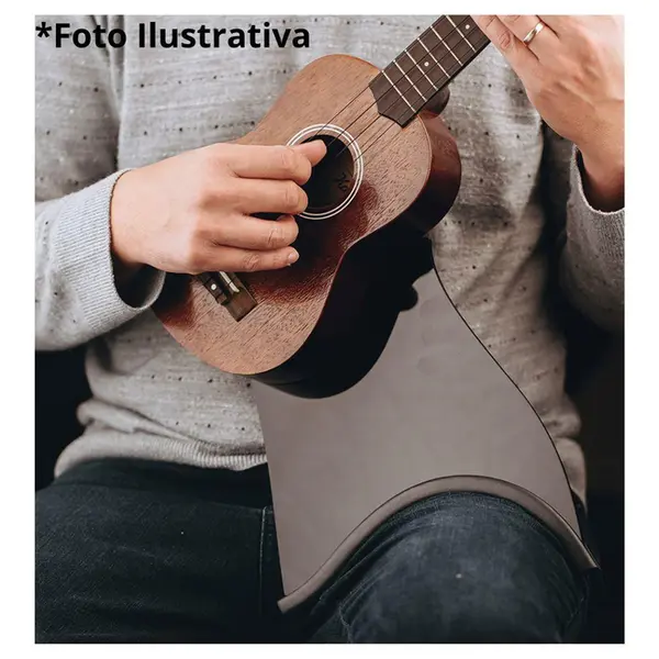 Suporte ergonômico para violão Pompeo flat preto - maior