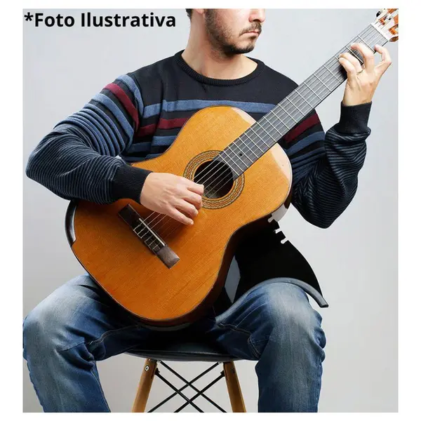 Suporte ergonômico para violão Pompeo flat preto - maior
