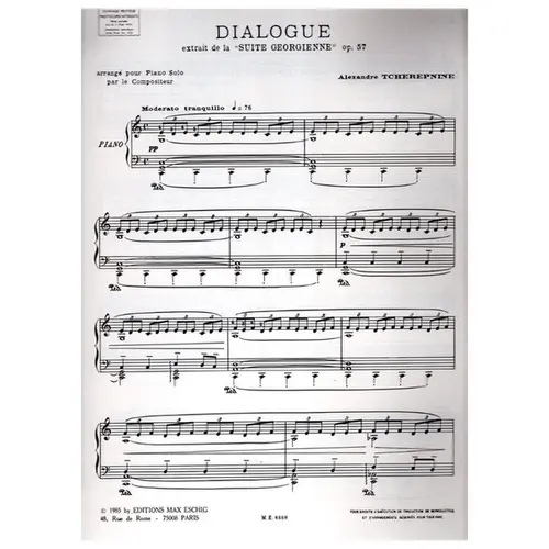 Dialogue extrait de la Suite Georgienne - Op.57