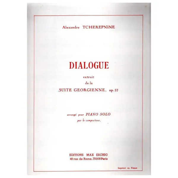 Dialogue extrait de la Suite Georgienne - Op.57