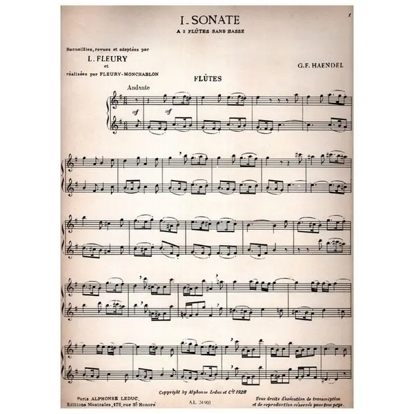 Oeuvres Originales des XVII Et XVIII Pour 2 Flutes Sans Basse