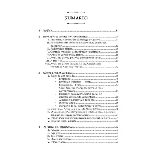 O canto avançado contemporâneo - Aspectos técnicos-vocais avançados para música vocal em geral - apêndice
