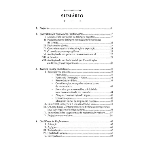 O canto avançado contemporâneo - Aspectos técnicos-vocais avançados para música vocal em geral - apêndice