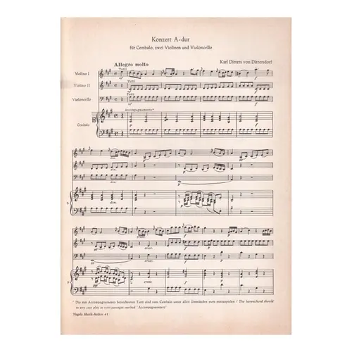 Konzert A - Dur