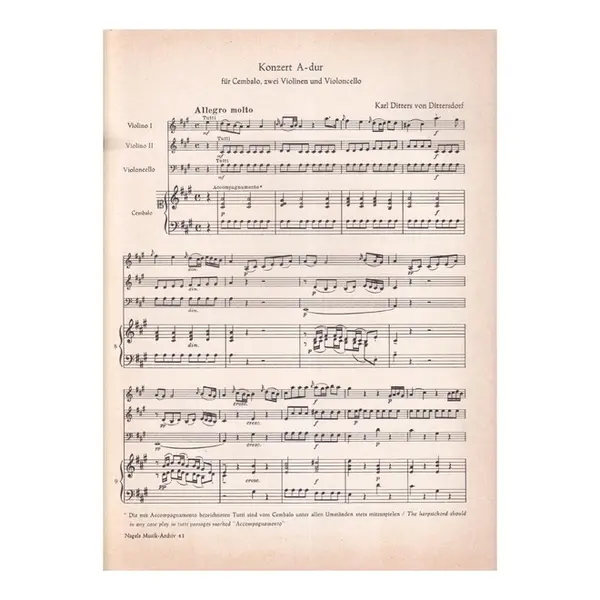Konzert A - Dur