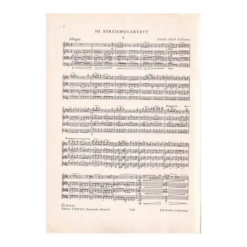 Streichquartett Vol III.