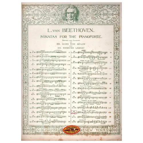 Sonata por the pianoforte n. 30 op. 109