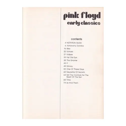 Pink Floyd Early Classics