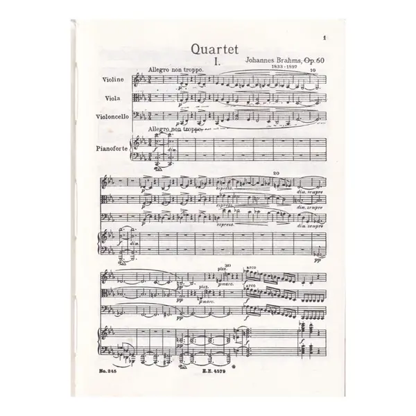 Piano Quartet C Minor - Op.60