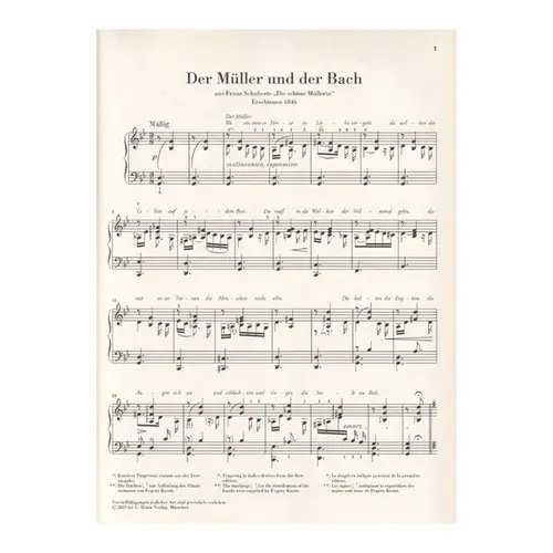 The Miller and the Brook from “Die schone Mullerin” D 795 (Franz Schubert)