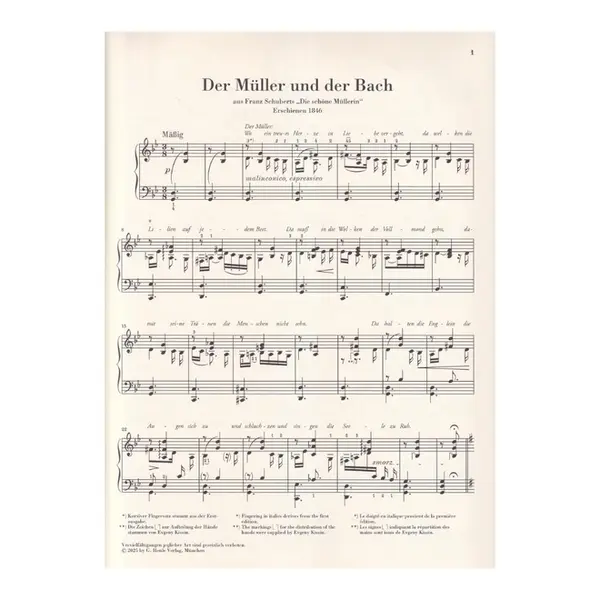The Miller and the Brook from “Die schone Mullerin” D 795 (Franz Schubert)