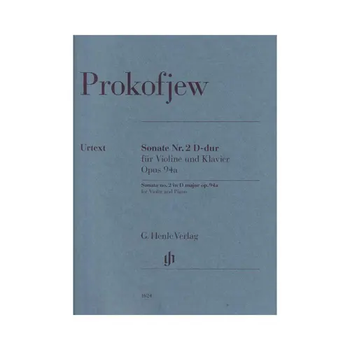 Violin Sonata no. 2 in D major op. 94a