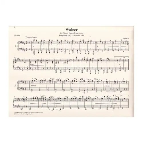 Waltzes op. 39