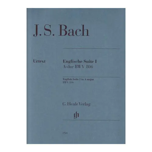 Bach English suite n.1 A major BWV 806 - com dedilhado