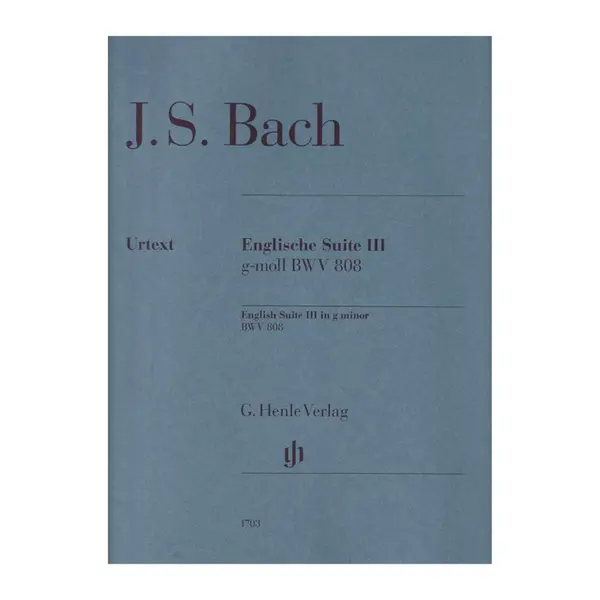 Bach English suite n.3 g minor BWV 808 - com dedilhado