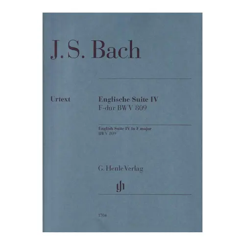Bach English suite n.4 F major BWV 809 - com dedilhado