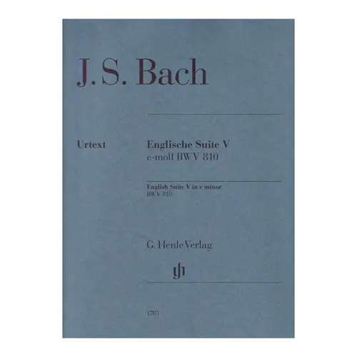 Bach English suite n.5 e minor BWV 810 - com dedilhado