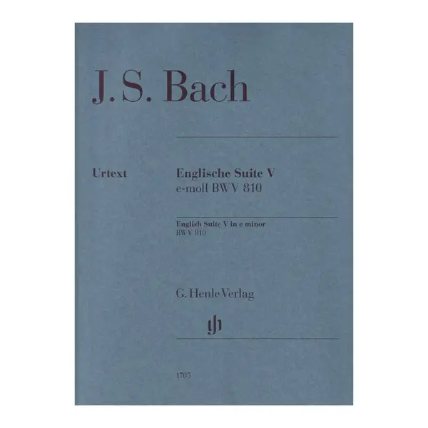 Bach English suite n.5 e minor BWV 810 - com dedilhado