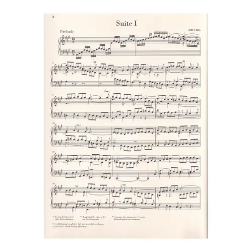 Bach English suite n.1 A major BWV 806 - sem dedilhado