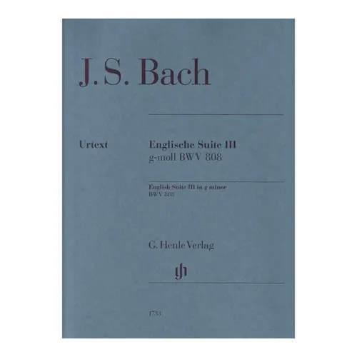 Bach English suite n.3 g minor BWV 808 - sem dedilhado