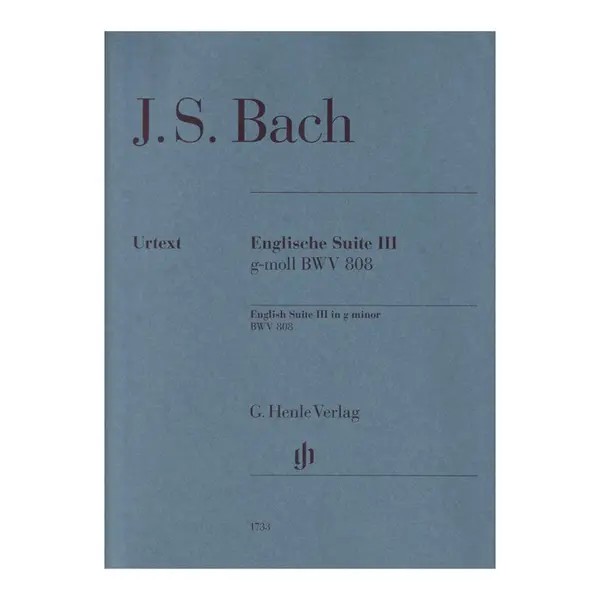 Bach English suite n.3 g minor BWV 808 - sem dedilhado