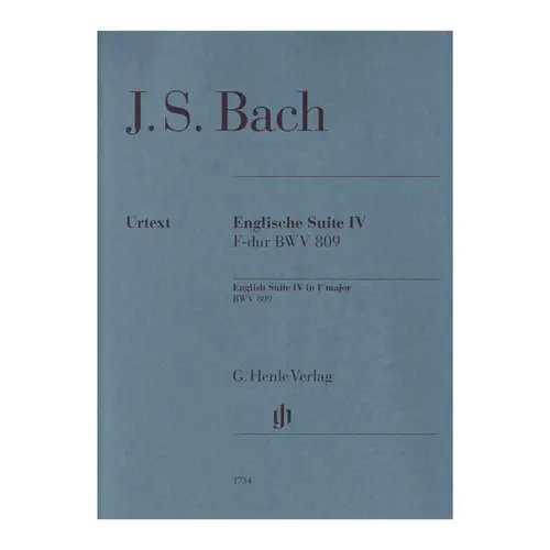 Bach English suite n.4 F major BWV 809 - sem dedilhado