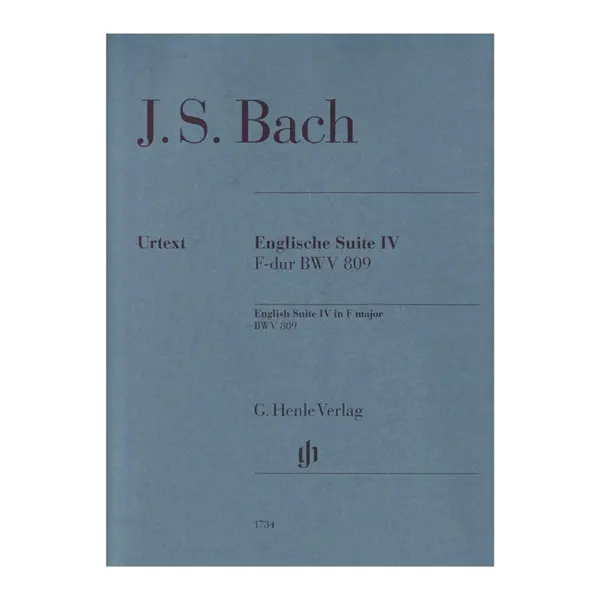 Bach English suite n.4 F major BWV 809 - sem dedilhado