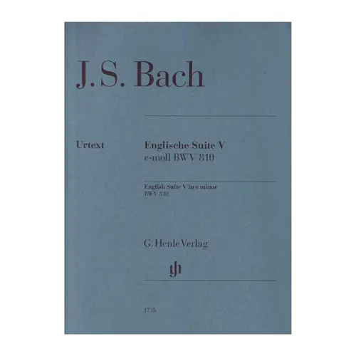 Bach English suite n.5 e minor BWV 810 - sem dedilhado