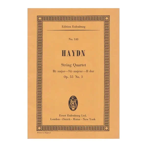 String Quartet Bb Major - Op.55 N.3
