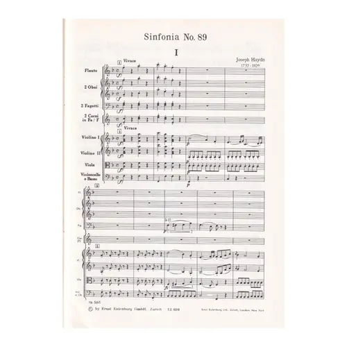 Symphony N.89  F Major