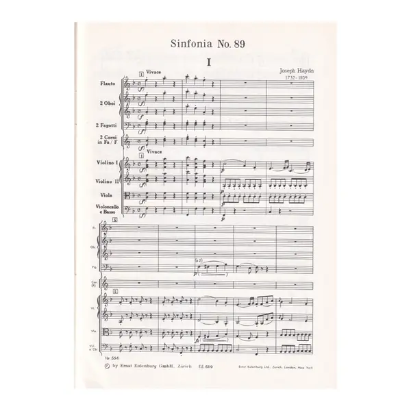 Symphony N.89  F Major