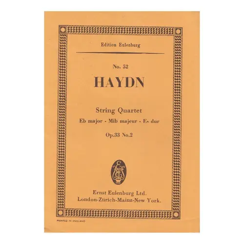 String Quartet Es Dur  Op.33 N.2