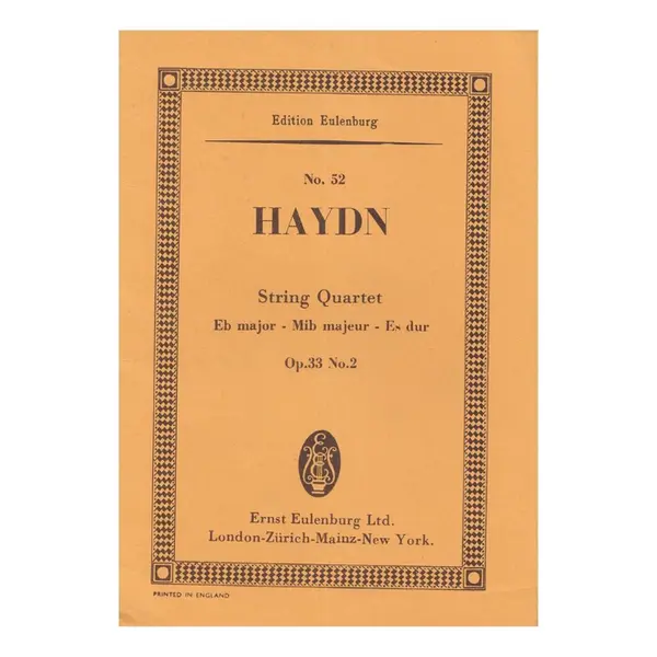 String Quartet Es Dur  Op.33 N.2