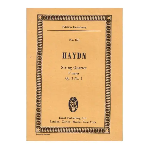 String Quartet F Maj. Op.3 N.5