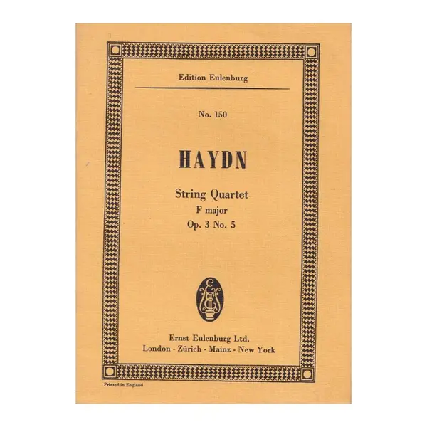 String Quartet F Maj. Op.3 N.5