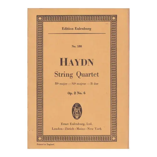 String Quartet Bb Major - Op.2 N.6