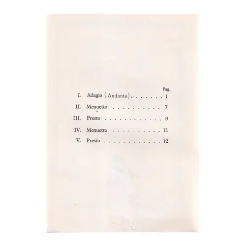 String Quartet Bb Major - Op.2 N.6