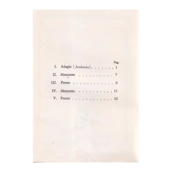 String Quartet Bb Major - Op.2 N.6