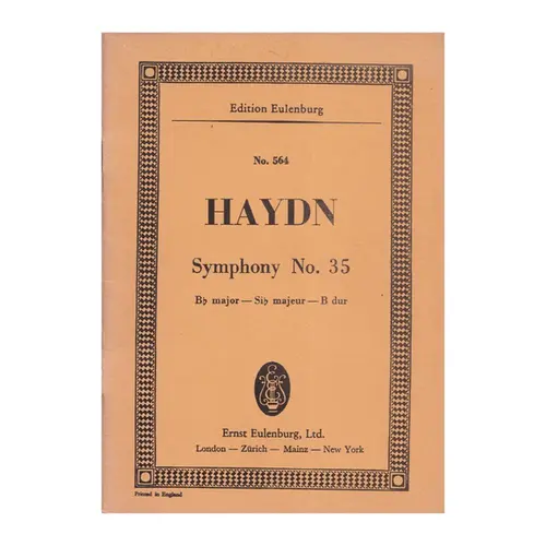 Symphony N.35 Bb Major